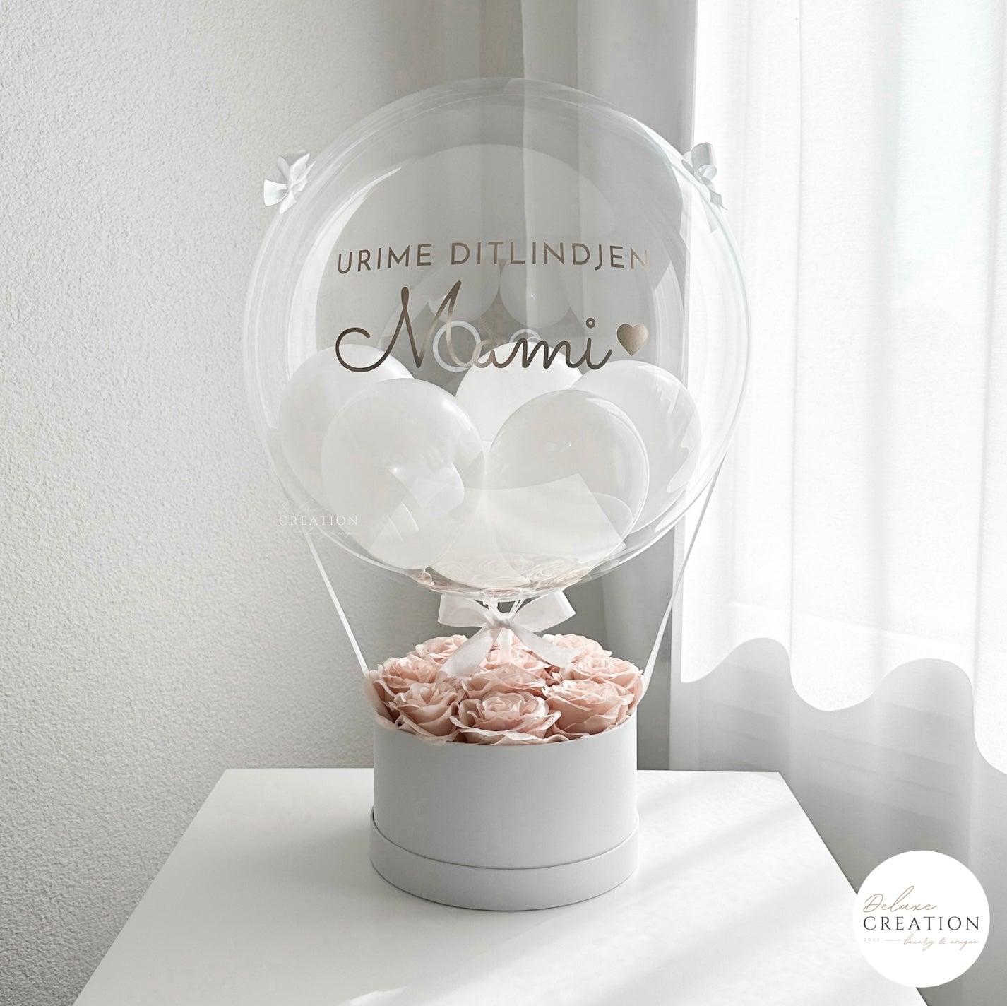 Rosebox dusky rosa - Balloongift