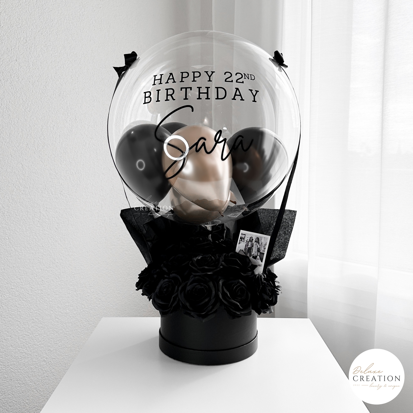 Blacky Rosebox - Balloongift