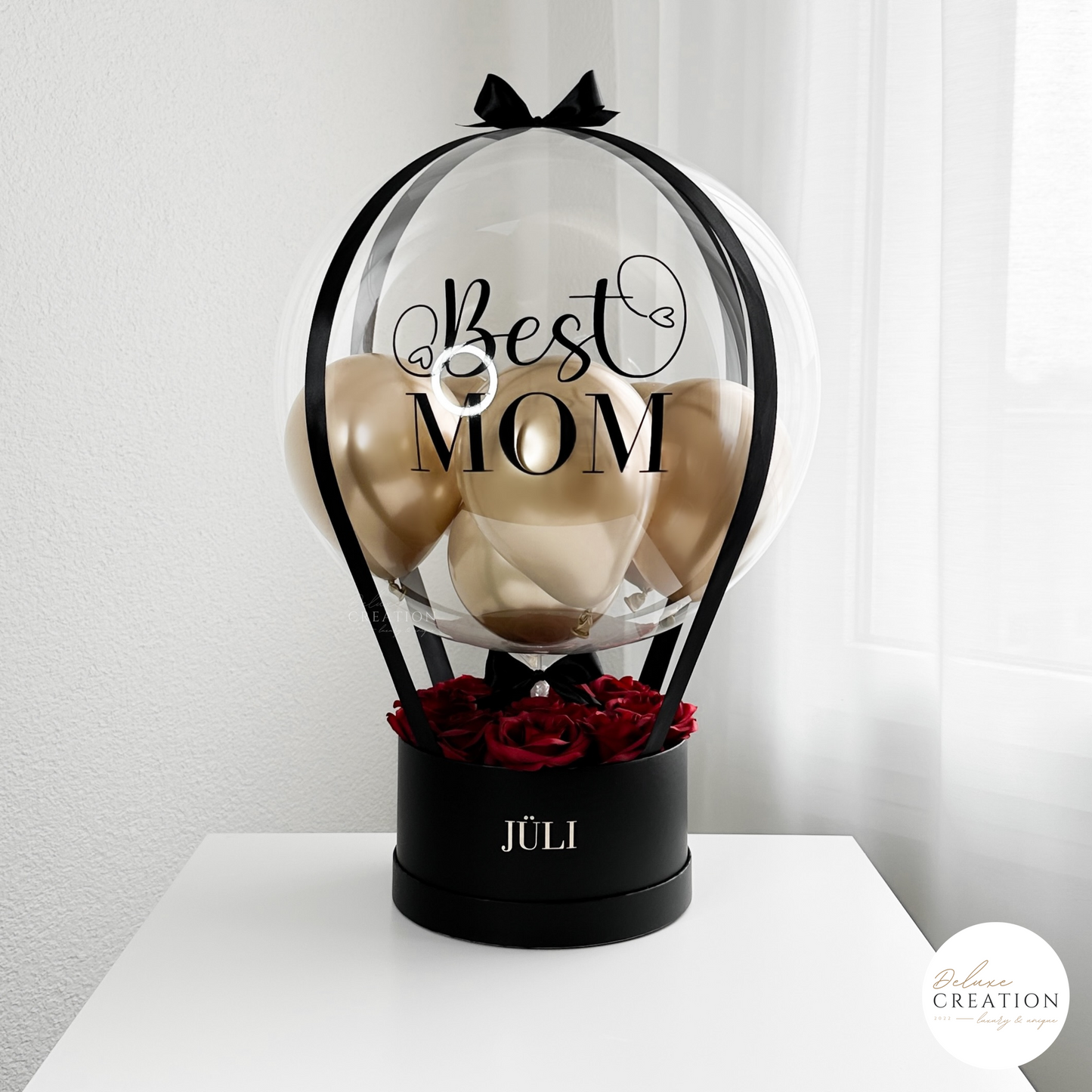Elegance - Balloongift with Rosebox
