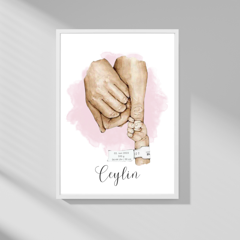 New Born blue / rosa - Poster
