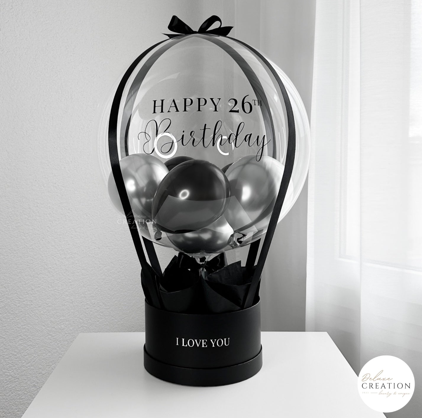 Black & Silver  - Balloongift