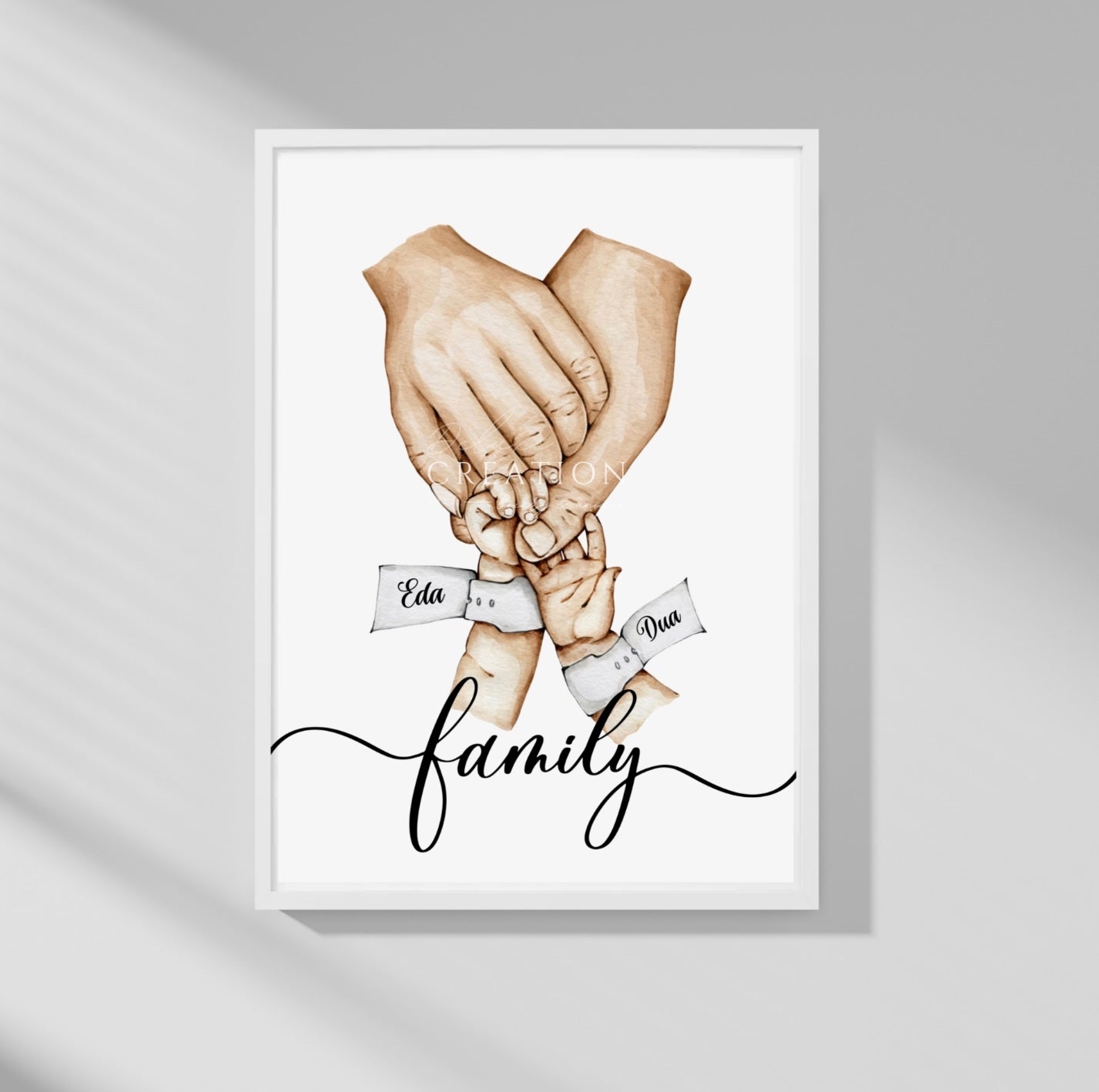 Holding Family Hands - Poster