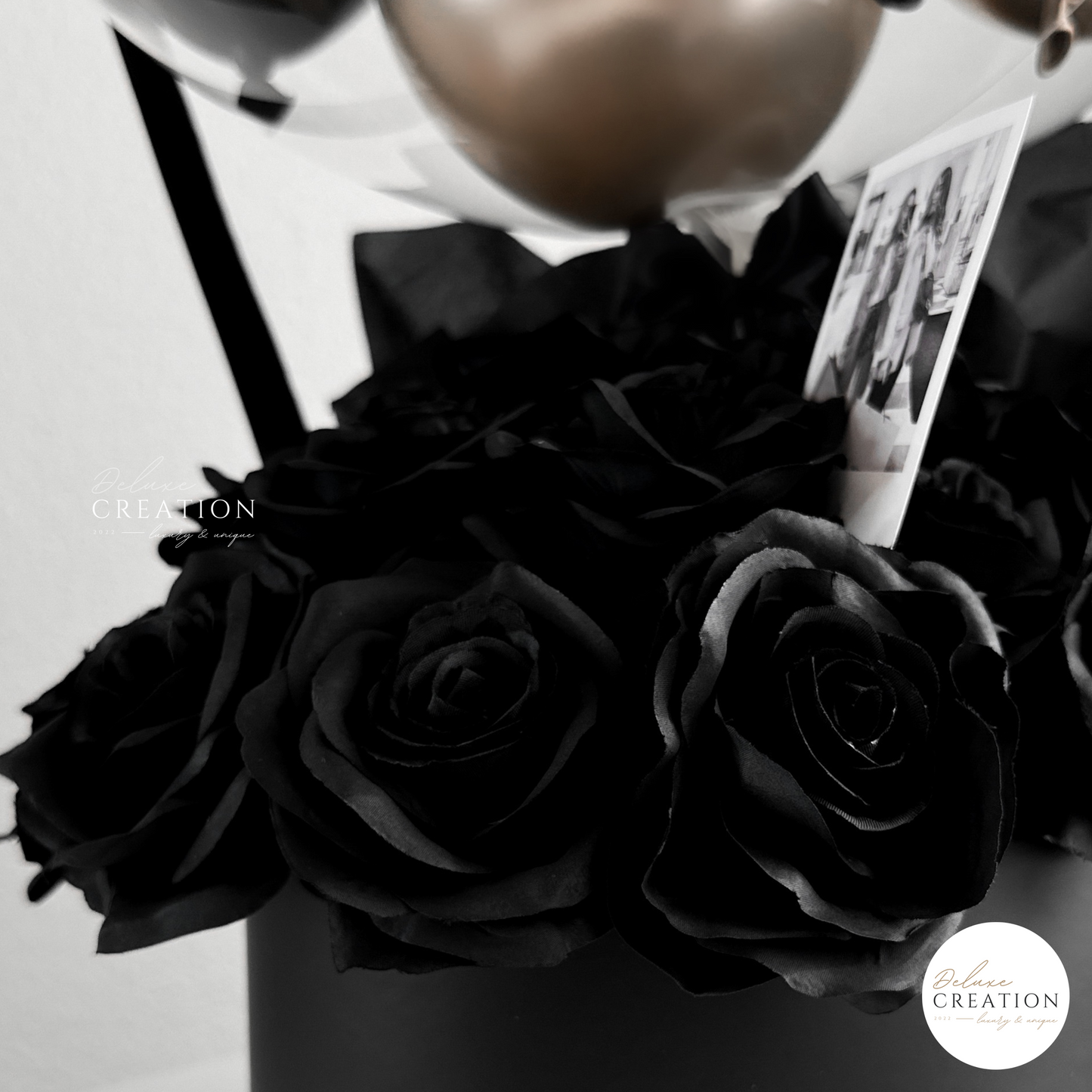 Blacky Rosebox  - Balloongift