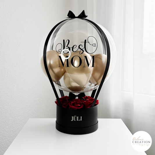 Elegance  - Balloongift with Rosebox