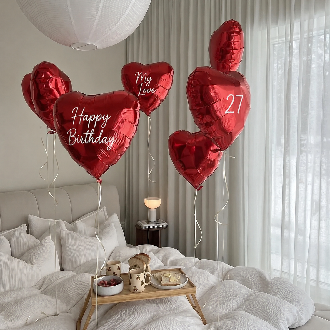 Deluxe Love Moment | Personalisierte Herzballon Überraschung