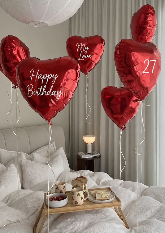 Deluxe Love Moment | Personalisierte Herzballon Überraschung