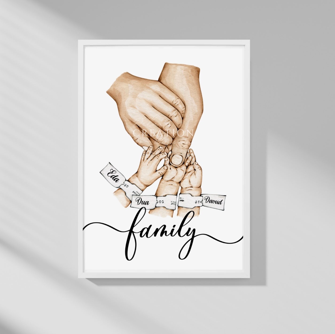 Holding Family Hands - Poster