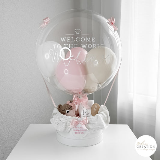 Welcome Baby - Balloongift with Bear Set