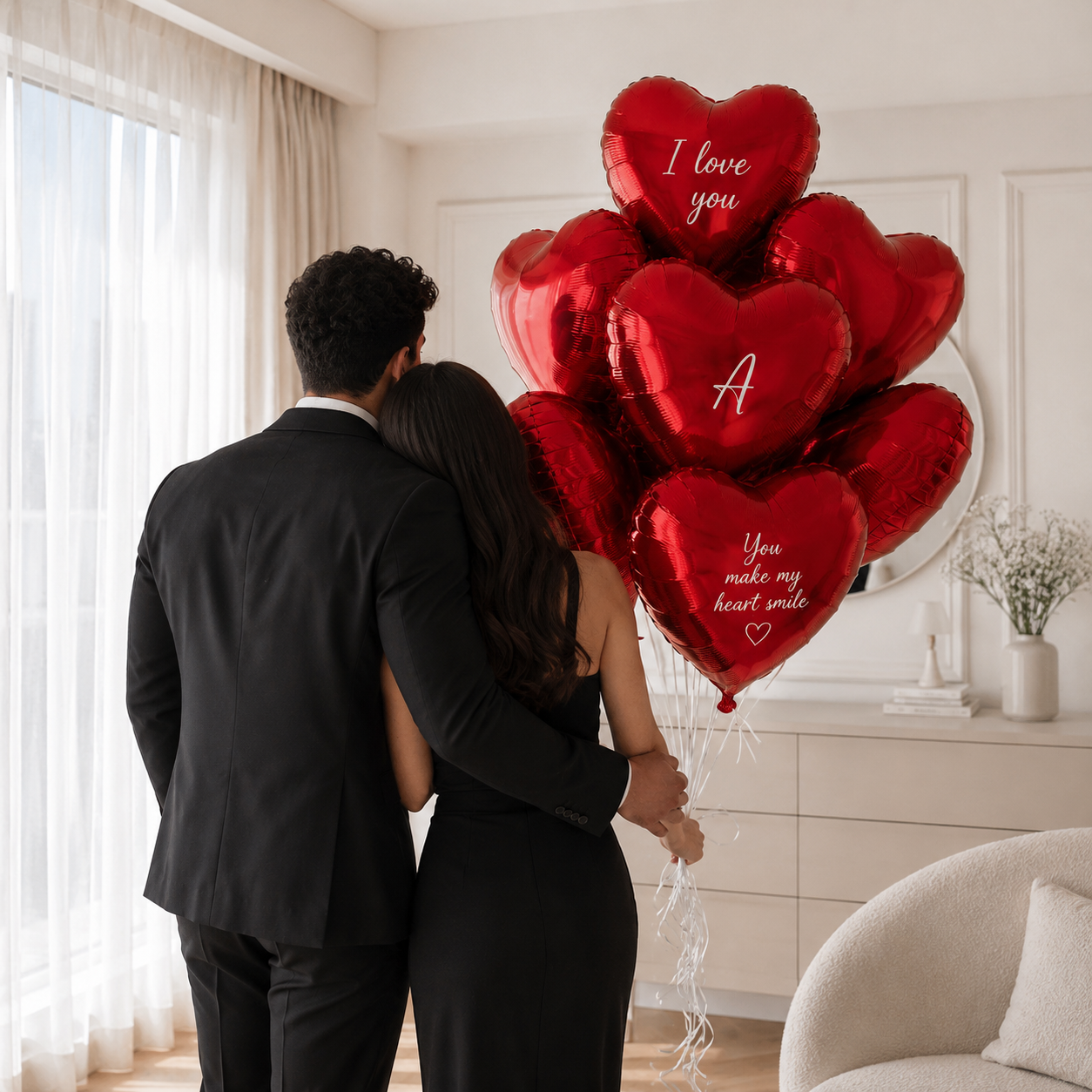 Deluxe Love Moment | Personalisierte Herzballon Überraschung