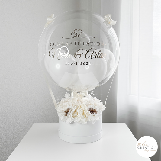 Luxury Flowerbox white - Balloongift