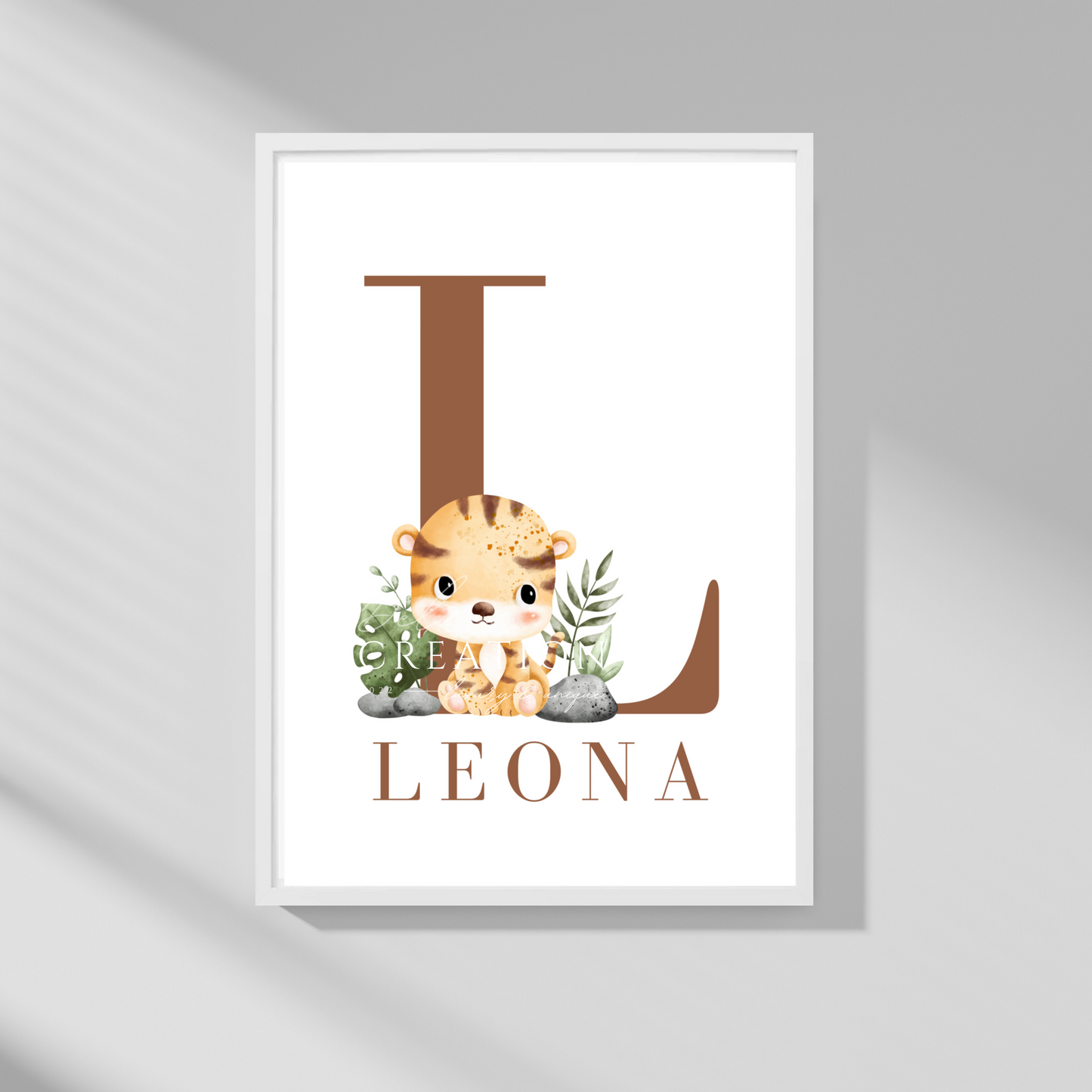 Animal Letters - Self Print Poster