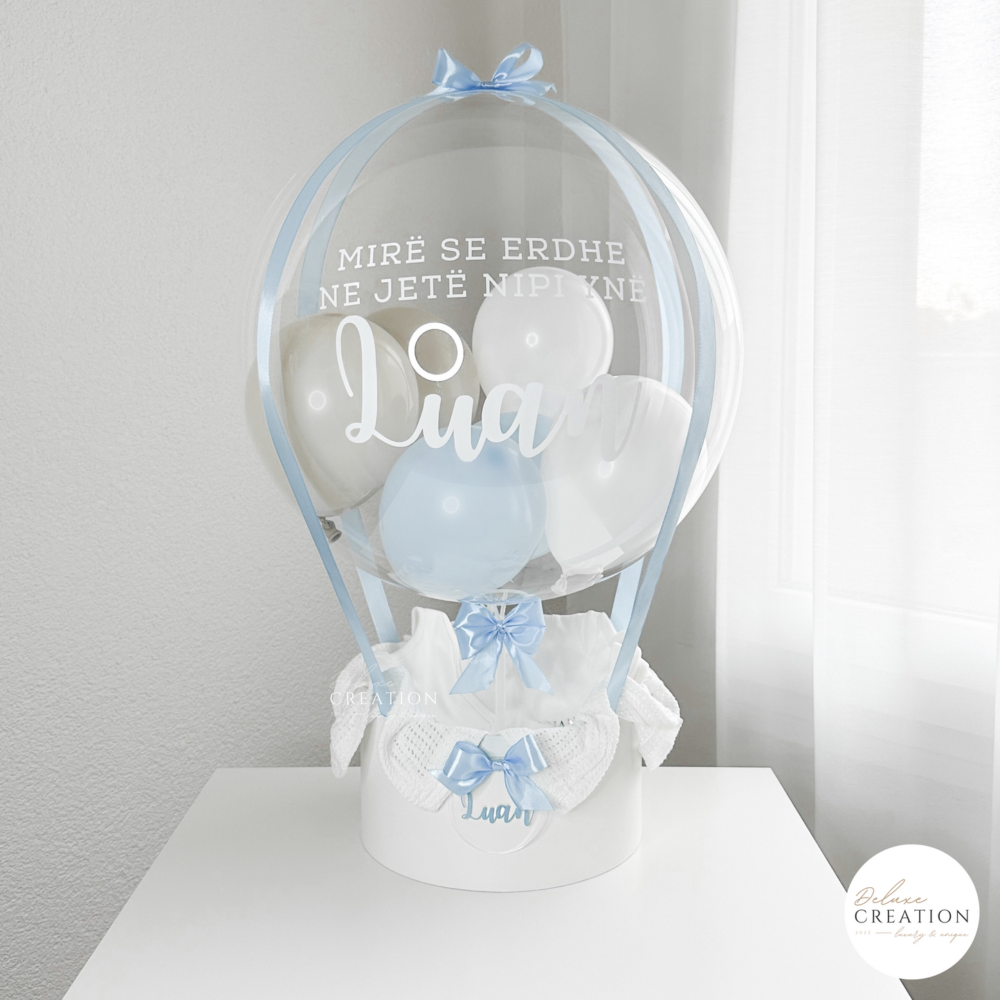 Hi Baby - Balloongift blue with Starter - Set