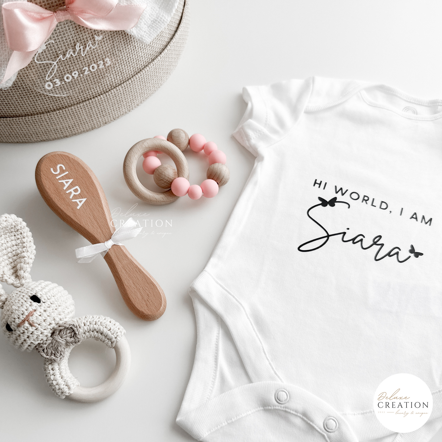 Welcome to the World  - Balloongift with Set rosa