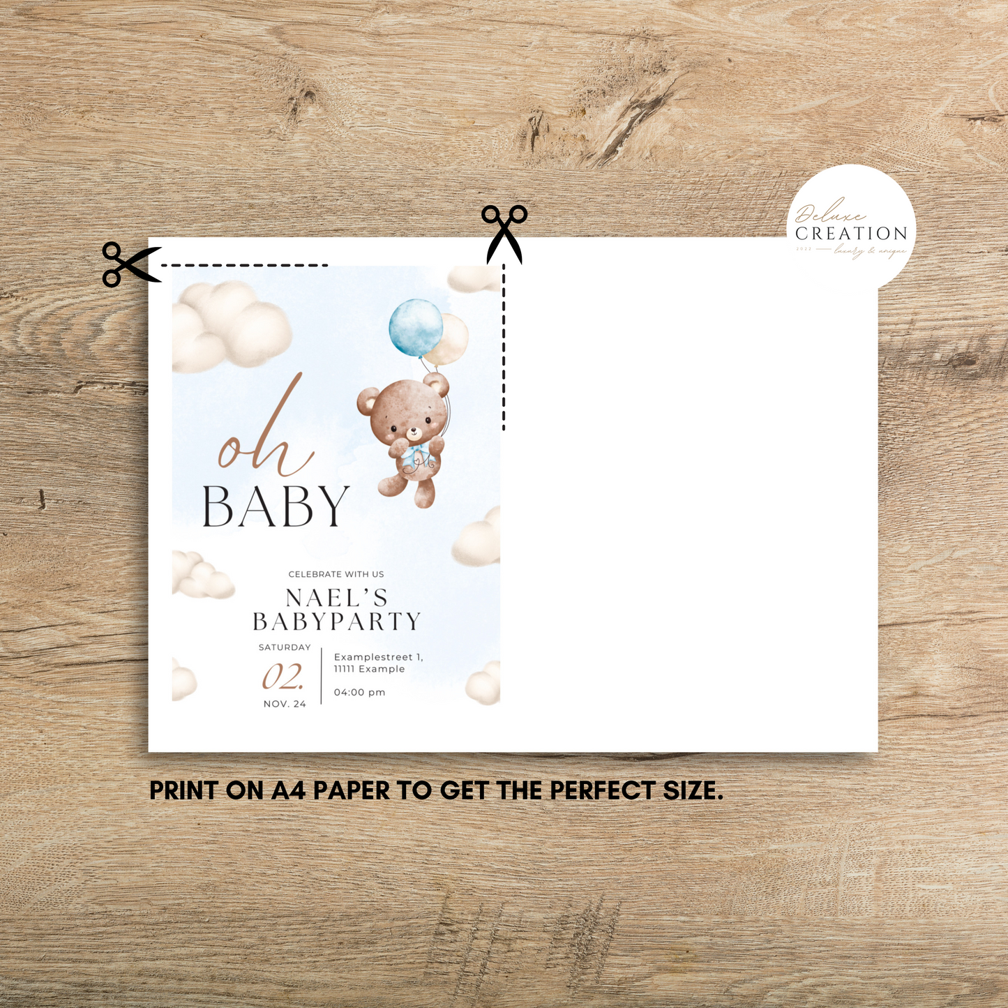 Oh Baby - Babyshower Invitationscard