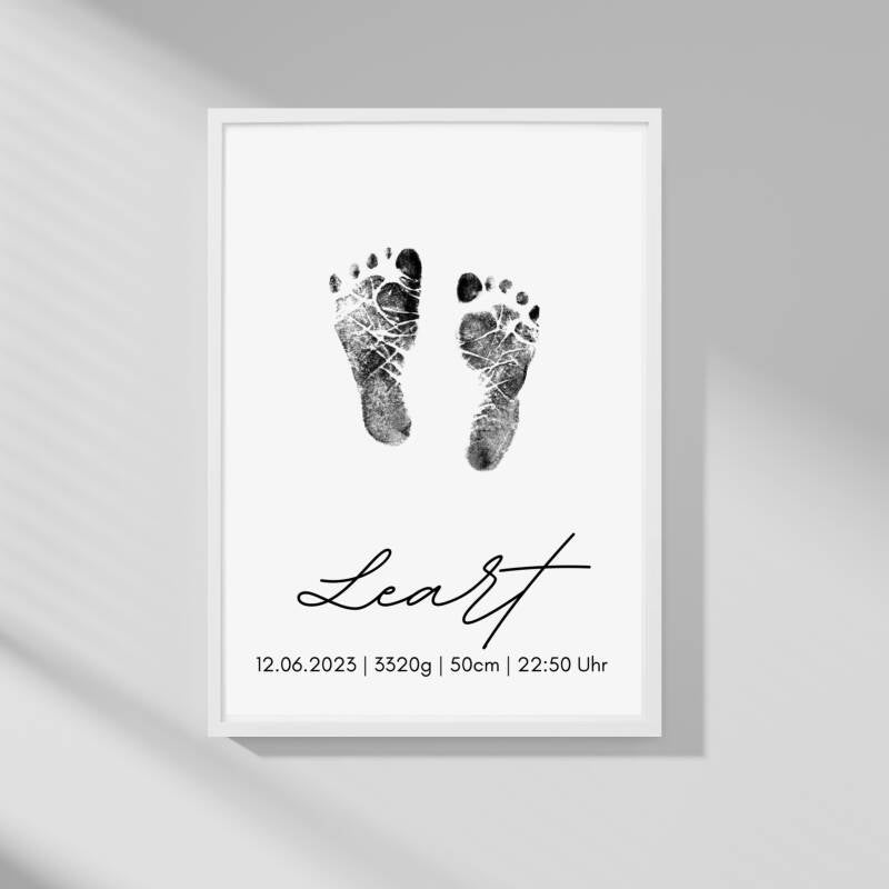 Footprint Baby - Poster